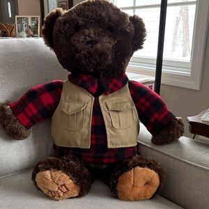 Dan Dee collectors choice 2017 Brown and Red Plaid Teddy Bear